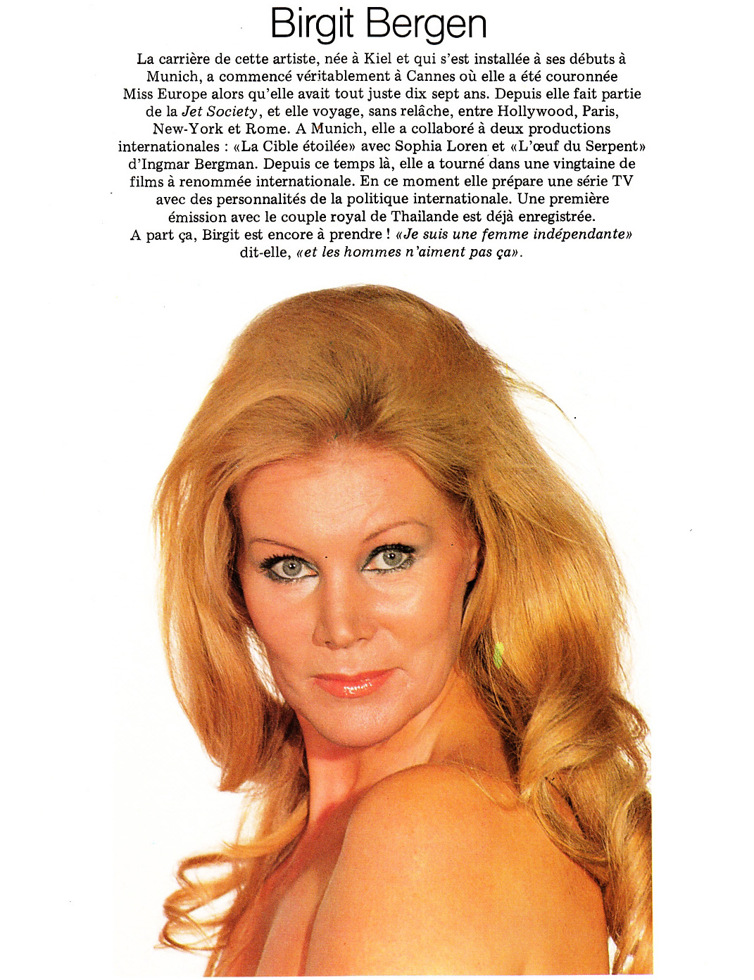 Birgit Bergen nude. Photo - 56