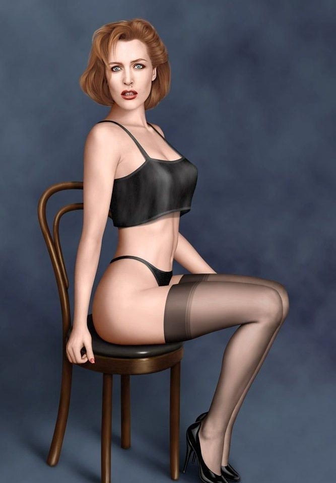 Gillian Anderson nude. Photo - 71